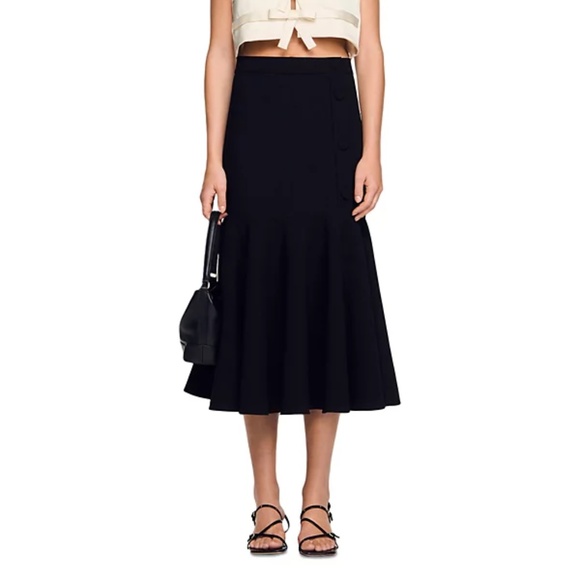 Sandro Dresses & Skirts - Amorea Long Ruffled Skirt